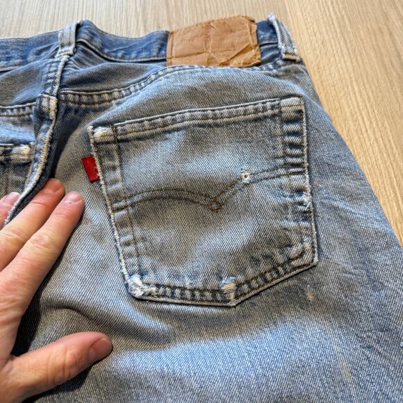 Jeans Levi's 501 Redline Selvedge Vintage Rare - Taille S/M, Coupe Droite, Occasion Bon état - Pièce Collector
